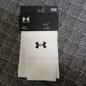 Under Armour White Compression Arm Sleeves